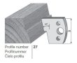 Pilana profilkés No. 27 maróblanketta 40x4,0 mm