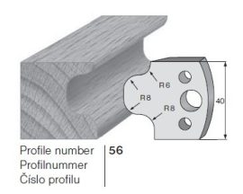 Pilana profilkés No. 56 maróblanketta 40x4,0 mm