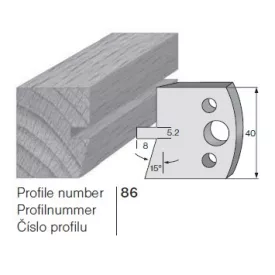 Pilana profilkés No. 86 maróblanketta 40x4,0 mm