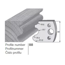 Pilana profilkés No. 88 maróblanketta 40x4,0 mm