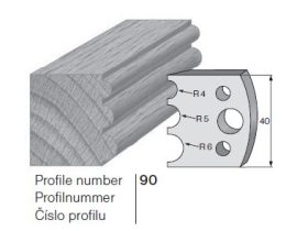 Pilana profilkés No. 90 maróblanketta 40x4,0 mm