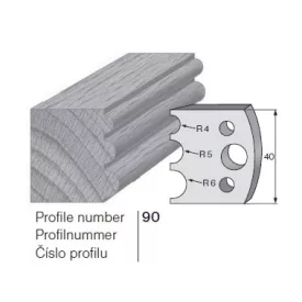 Pilana profilkés No. 90 maróblanketta 40x4,0 mm