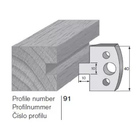 Pilana profilkés No. 91 maróblanketta 40x4,0 mm