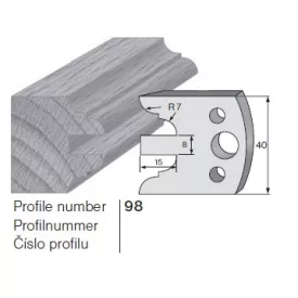Pilana profilkés No. 98 maróblanketta 40x4,0 mm