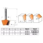 CMT Keményfém lapkás fózoló/kúposmaró A=15° D=24 I=14 L=46 S=8 903.240.11