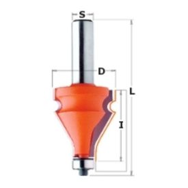   CMT Keményfém lapkás korlátléc maró szerszám 'B' profil D=35 I=38 L=87 S=12 956.701.11