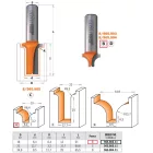 CMT Keményfém lapkás dekorációs maró 'B' profil D=19 d=6,4 R=6,4 I=13 L=51 S=12 965.903.11