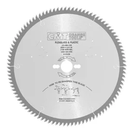    CMT körfűrészlap PVC és plexi vágásához 250x2,8x30 z=80 222.080.10M
