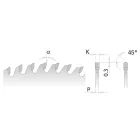 CMT CHROME körfűrészlap bútorlapokhoz és finom vágásokhoz D300x3,2x30 Z=96 281.696.12M