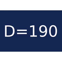D=190 átmérővel