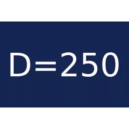 D=250 átmérővel