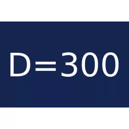D=300 átmérővel