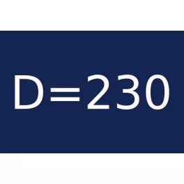 D=230 átmérővel