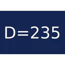 D=235 átmérővel