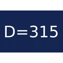 D=315 átmérővel