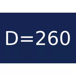 D=260 átmérővel