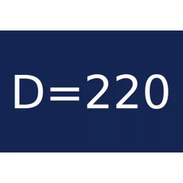 D=220 átmérővel